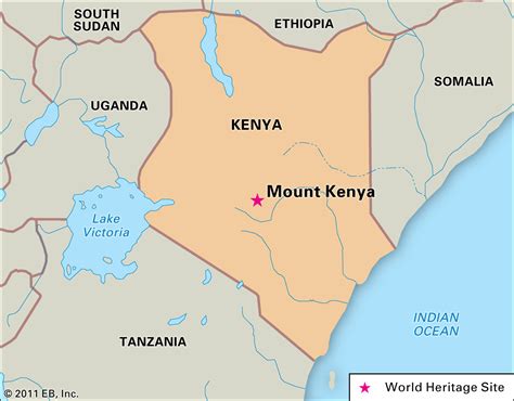 Mt Kenya On Africa Map | map of interstate