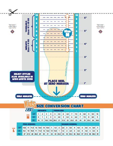 Skecher's Printable Shoe Size Chart for Kids! Genius! Go to this link ...