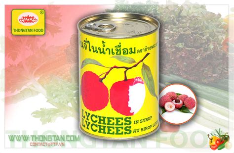 Canned Lychees in Light Syrup 567g,Vietnam Thongtan Food or Customer's option price supplier ...