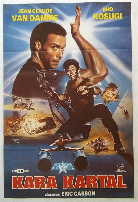 Black Eagle 1988 Jean-Claude Van Damme Shô Kosugi Vintage Movie Poster ...