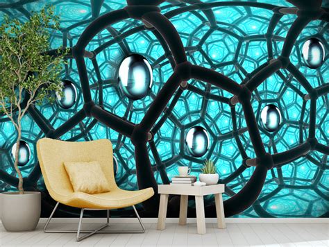 3D Cell Structure custom wallpaper for wall – Myindianthings