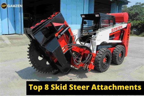 Top 8 Must have skid steer attachments for construction | Gamzen India