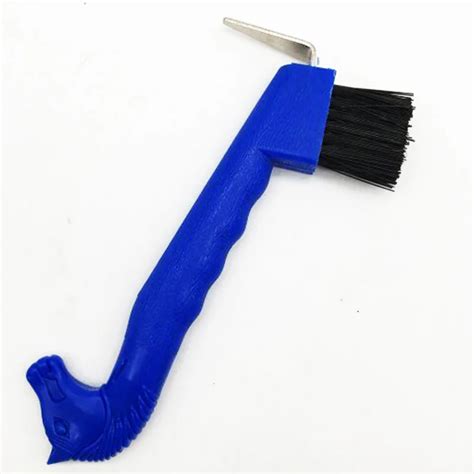 Quality and professional cattle Horse hoof pick/cleanning tool with Soft touch gel handle cattle ...