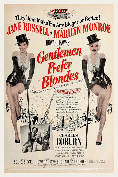 Gentlemen Prefer Blondes / Marilyn Monroe (Retro Movie) | Reproductions ...