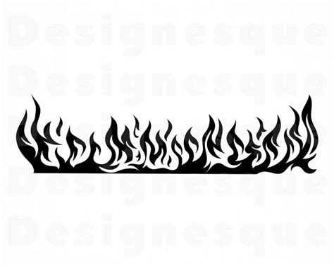 Flames SVG Fire Svg Flame Svg Flames Clipart Flames Files | Etsy in ...