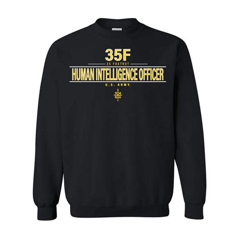 US Army MOS 35f Human Intelligence Officer Sweatshirt - US Army ...