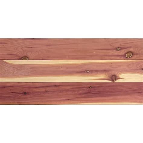 American Pacific 3-3/4 in. x Random Length Aromatic Red Cedar Shiplap ...