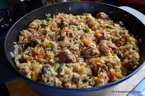 Pilaf de orez cu legume si carne | Savori Urbane