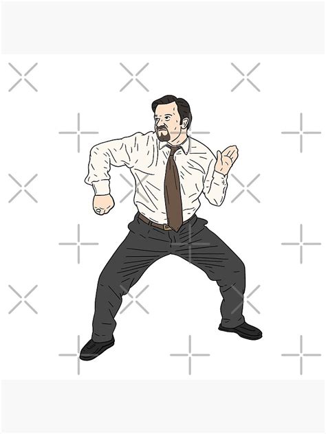 "David Brent | Dance" Art Print by tommytyrer | Redbubble