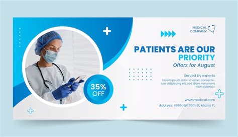 Free Vector | Hospital healthcare service sale banner