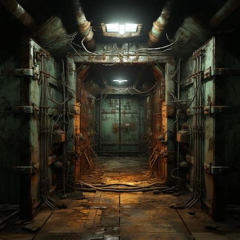 Premium AI Image | Stylized Prison Door