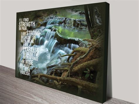 Strength Inspirational Quotes on Canvas Prints Australia