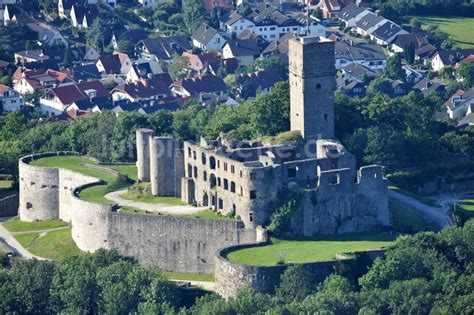 Königstein im Taunus von oben - Burgruine Königstein im Taunus im ...