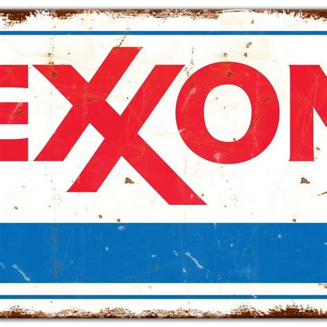 Vintage Exxon Sign - Etsy