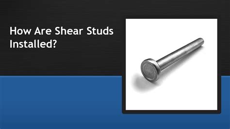 How Are Shear Studs Installed - YouTube