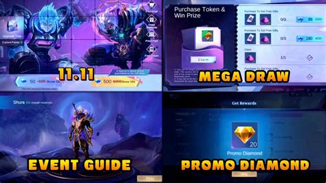 MLBB NEW EVENT | DOUBLE 11 LOTTERY EVENT, MEGA DRAW, PROMO DIAMOND, AND FREE ELITE SKIN - MLBB ...