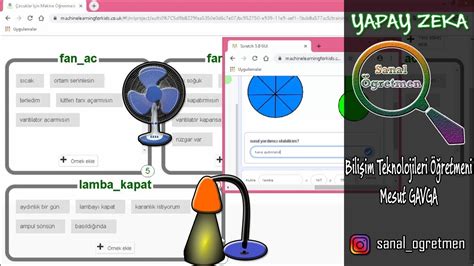 Machine Learning For Kids Scratch 3.0 Makine Öğrenimi Akıllı Sınıf Uygulaması - YouTube