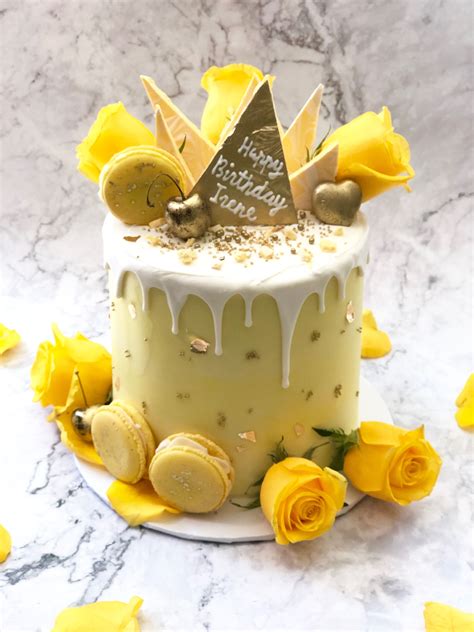 Yellow rose sunshine celebration cake