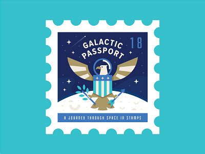 Space Eagle Stamp by Trey Ingram on Dribbble