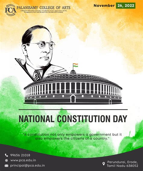 National Constitution Day - Palanisamy College Of Arts