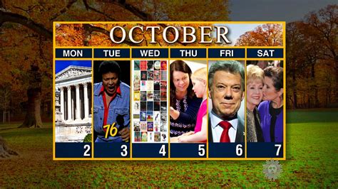 Watch Sunday Morning: Calendar: Week of Oct. 2 - Full show on CBS