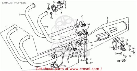 Honda CB750F1 SUPER SPORT 1976 CANADA EXHAUST MUFFLER - buy EXHAUST ...