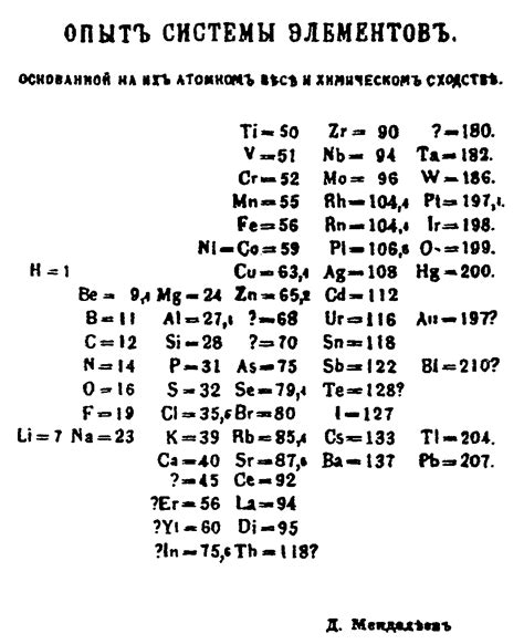 Dobereiner Periodic Table