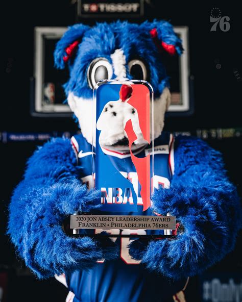 Franklin Philadelphia 76ers Mascot Wins 2020 NBA Jon Absey Leadership Award - Articles - Mascot ...