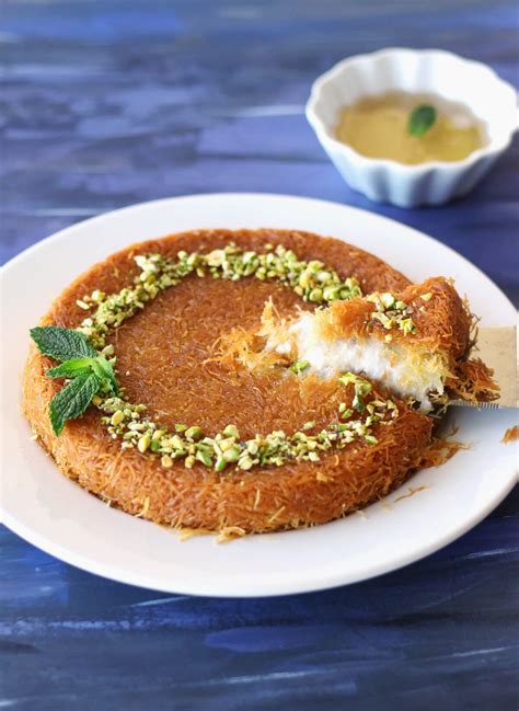 Vegan Kunafa (Knafeh) | Shredded Phyllo and Sweet Cheese Dessert - Zen and Zaatar | Recipe ...