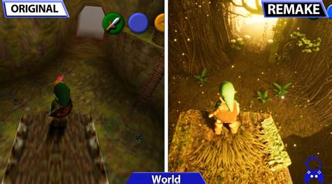 The Legend of Zelda: Ocarina of Time - Original vs Unreal Engine 5 ...