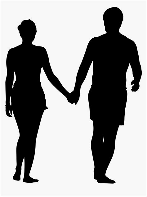 Silhouette Stock Photography Clip Art - Couple Holding Hands Silhouette ...