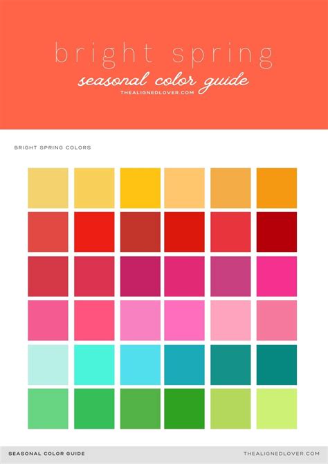 Guide to the Bright Spring Seasonal Color Palette | The Aligned Lover