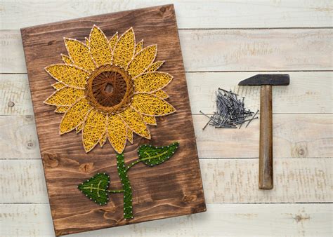 How to Make the Sunflower String Art Kit - Let's Craft