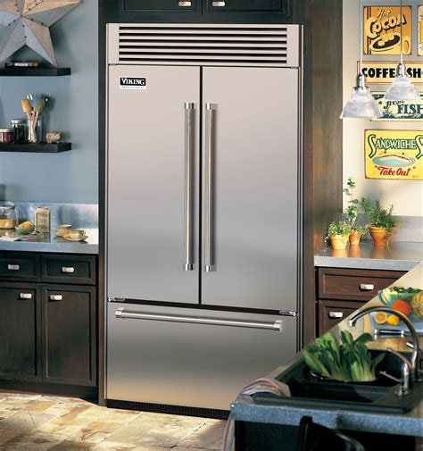 Viking VTB5420SS 42" Built-in French Door Refrigerator with Spillproof ...