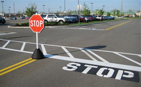 Parking Lot Stop Signs