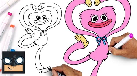 How To Draw Kissy Missy | Poppy Playtime Draw & Color Tutorial - YouTube