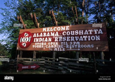 Alabama Coushatta Indian reservation in Livington Texas USA Stock Photo - Alamy