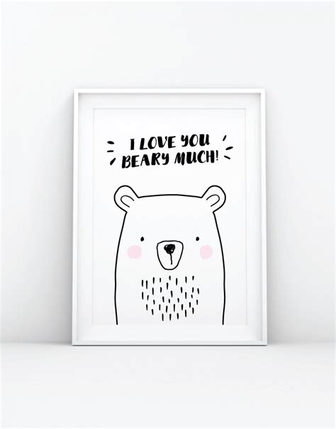 I Love You Beary Much Print | Hello Dolly Designs