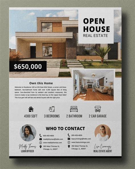 10 Open House Flyer Examples to Boost Your On-the-Day Visitors | Follow Up Boss