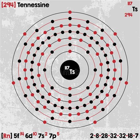 Tennessine Chemical Element Stock Illustration - Illustration of ...