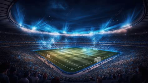 Soccer Stadium At Night Wallpaper