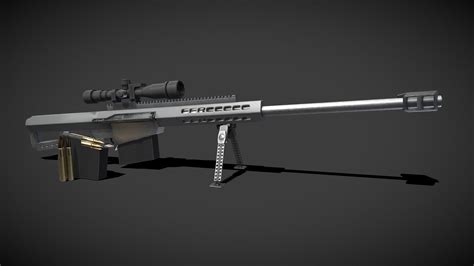 Barrett M82 50. Cal Sniper Rifle - Buy Royalty Free 3D model by JD24 ...