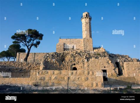 Tomb of the Prophet Samuel, near Jerusalem in Judea Desert, Israel ...