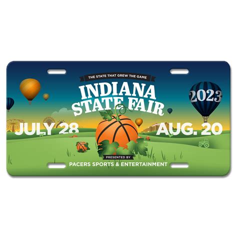 Indiana State Fair 2023 License Plate – United State of Indiana