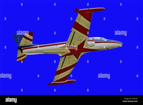 The old school military plane flying over Stock Photo - Alamy