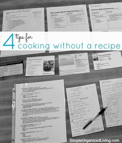 4 Tips for Cooking Without a Recipe - Andrea Dekker