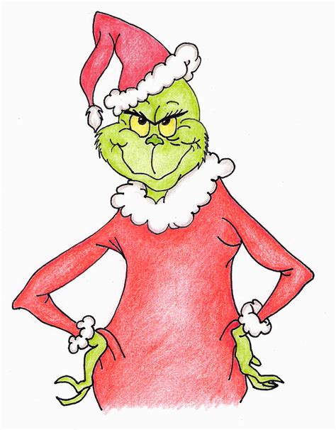 Grinch Drawing, Pencil, Sketch, Colorful, Realistic Art Images | Drawing Skill