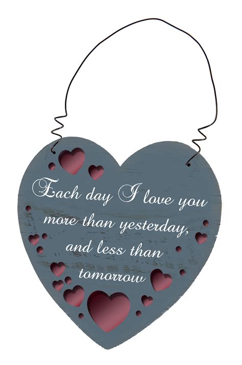 I Love You More Heart Hanging Plaque Gift | Gifts | Love Kates