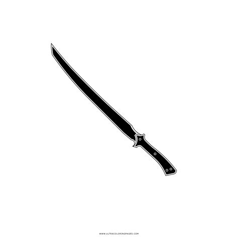 Dibujo De Katana Para Colorear - Ultra Coloring Pages