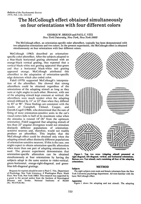 (PDF) The McCollough effect obtained simultaneously on four ...